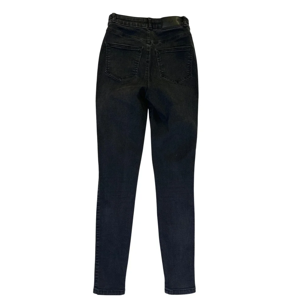 FIT JEANS Black‎ Wash High Rise Skinny Jeans Women's Size Small